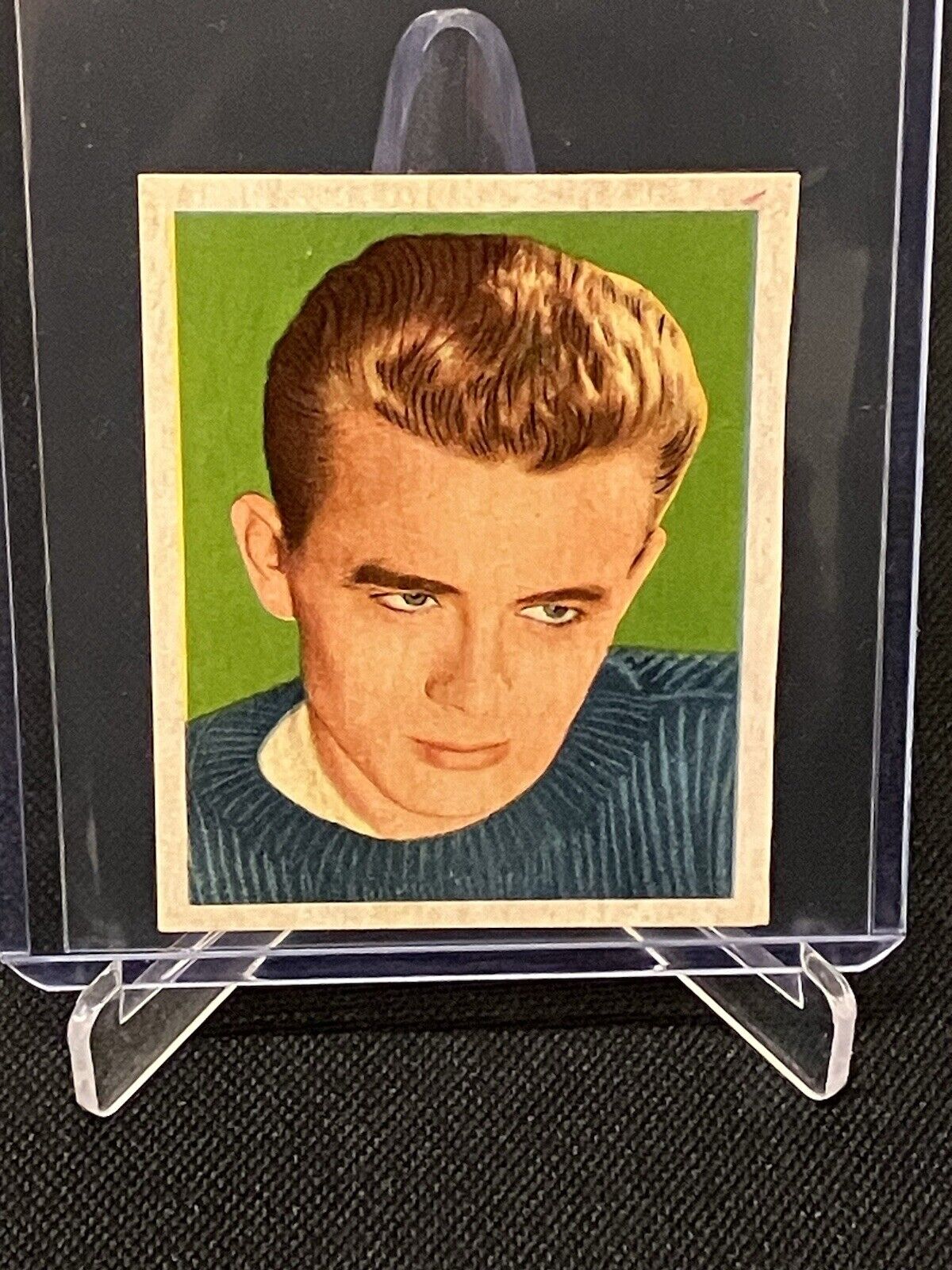 1957 HOLLYWOOD ACTOR HJEMMETS MOVIE VINTAGE CARD DANISH VERSION JAMES DEAN