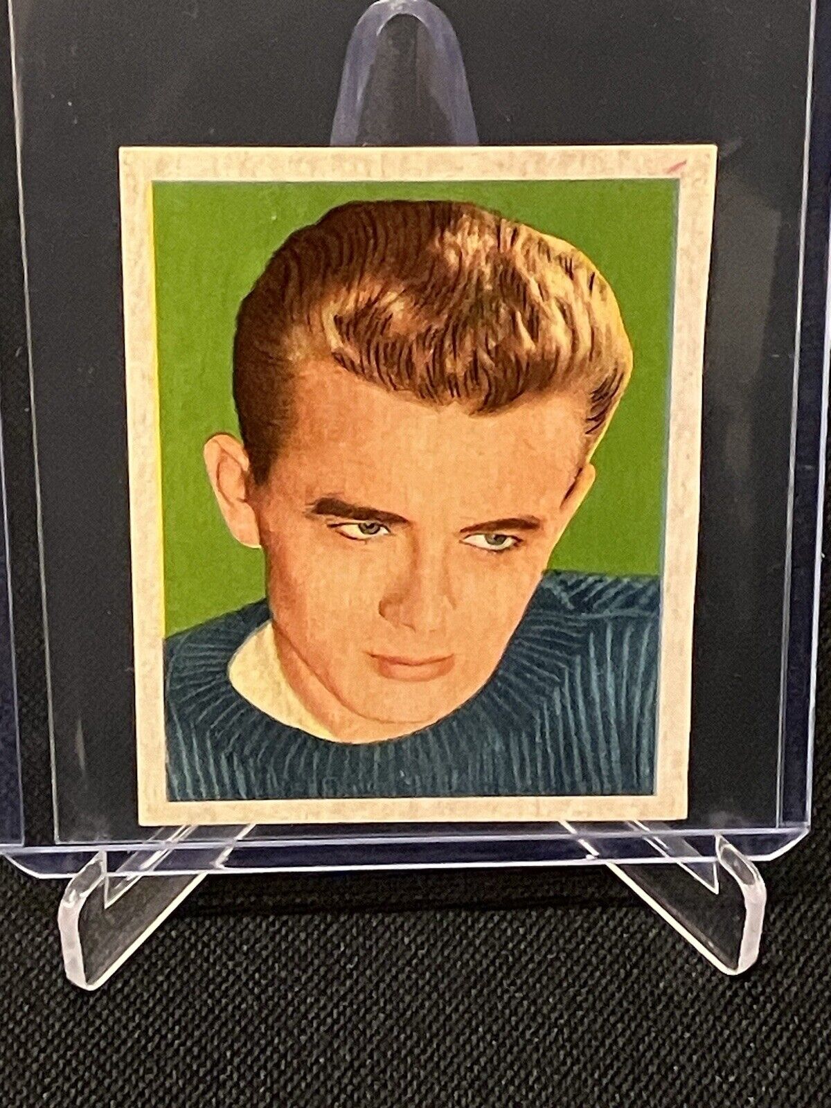 1957 HOLLYWOOD ACTOR HJEMMETS MOVIE VINTAGE CARD DANISH VERSION JAMES DEAN