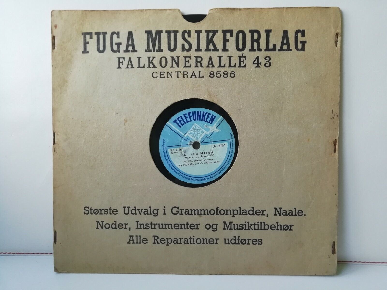 78 rpmRosita SerranoDie Musik SpieltTelefunken A 2702