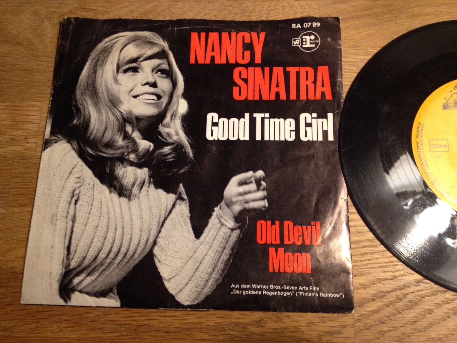 NANCY SINATRA "GOOD TIMES GIRL/OLD DEVIL MOON" REPRISE RECORDS RA 0789 GERMANY**