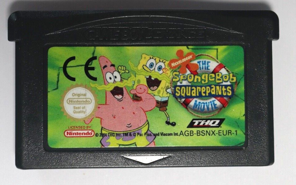 SpongeBob SquarePants Movie Nintendo Game Boy Advance AGB-BSNX-EUR-1 Cartridge