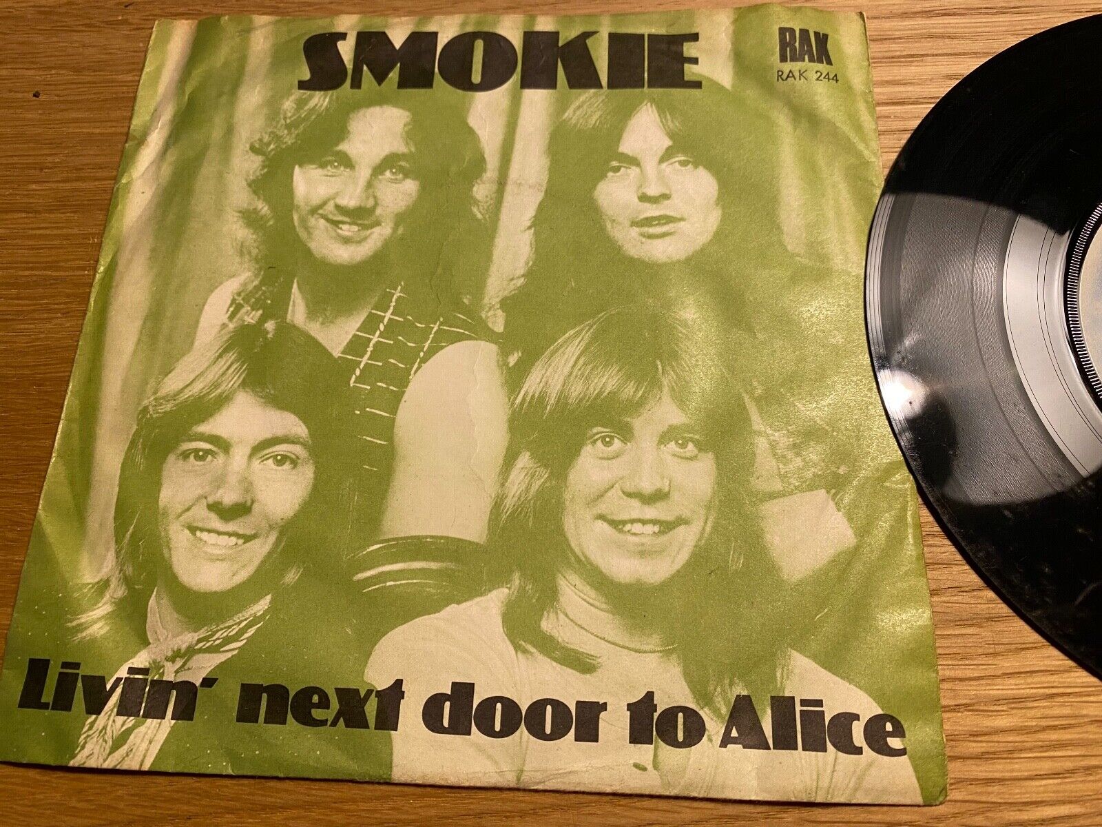 SMOKIE "LIVIN´ NEXT DOOR TO ALICE" 1976 DANISH 1 PRESS VINYL SINGLE RAK RECORDS