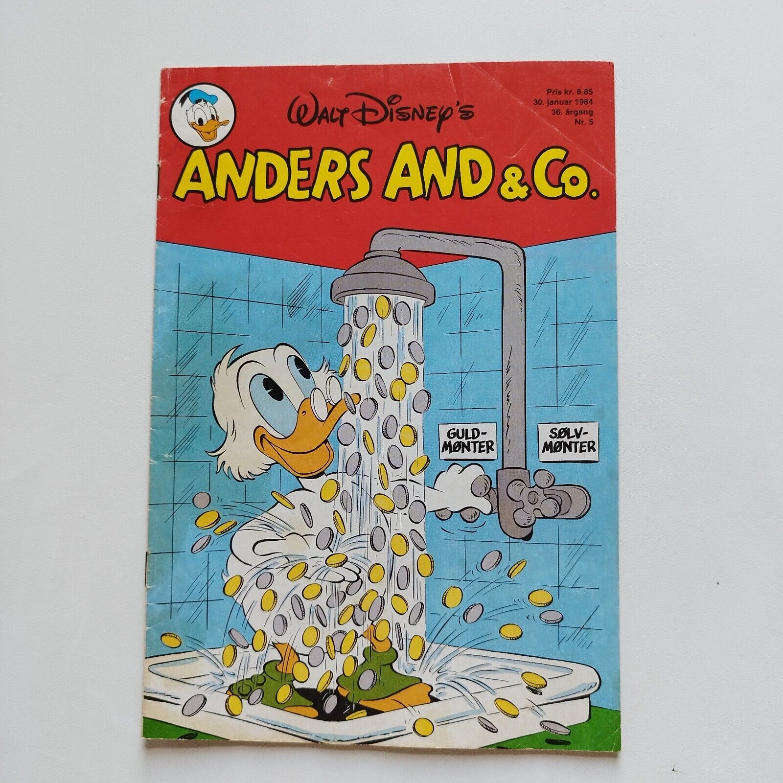 Danish comic  "Anders And  Co " no 51984 Donald Duck   Playmobil advert