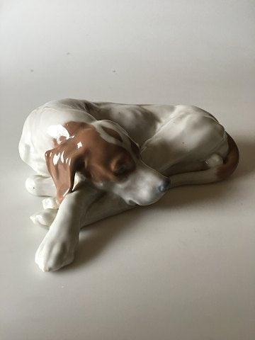 Royal Copenhagen Pointer head down Figurine No 1634