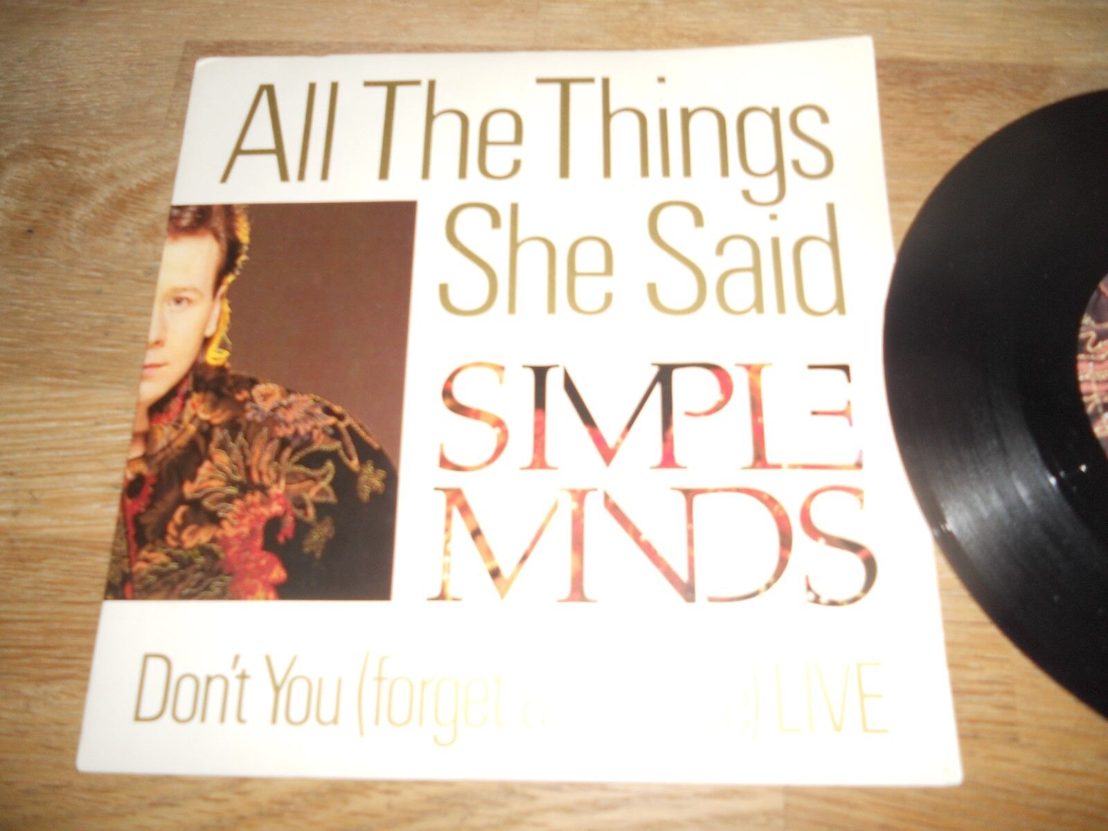 SIMPLE MINDS ALL THE THINGS SHE SAID/DONT YOU FORGET ABOUT ME LIVE UK VS860 RARE