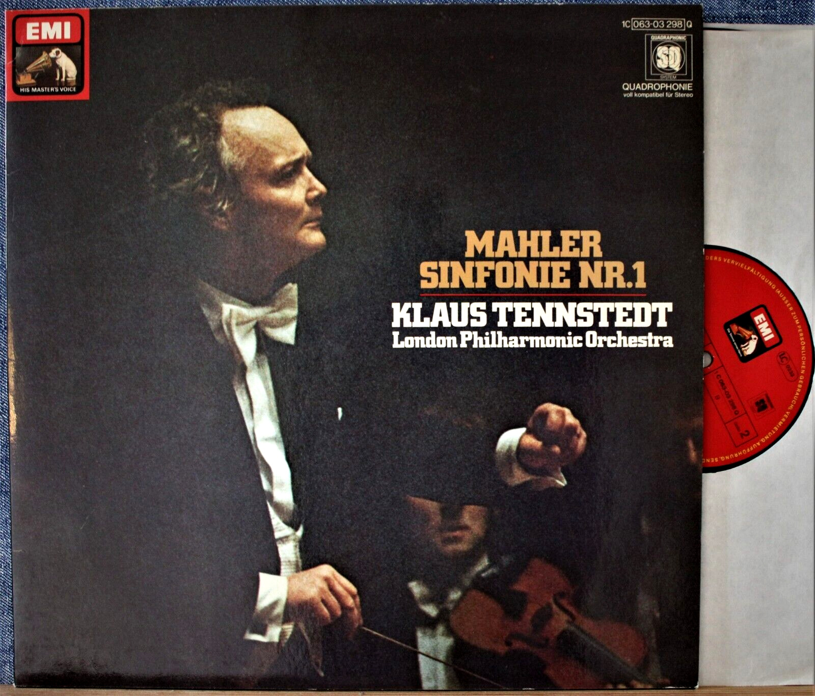 Tennstedt Mahler (Symphony 1) EMI 063-03 298 NM