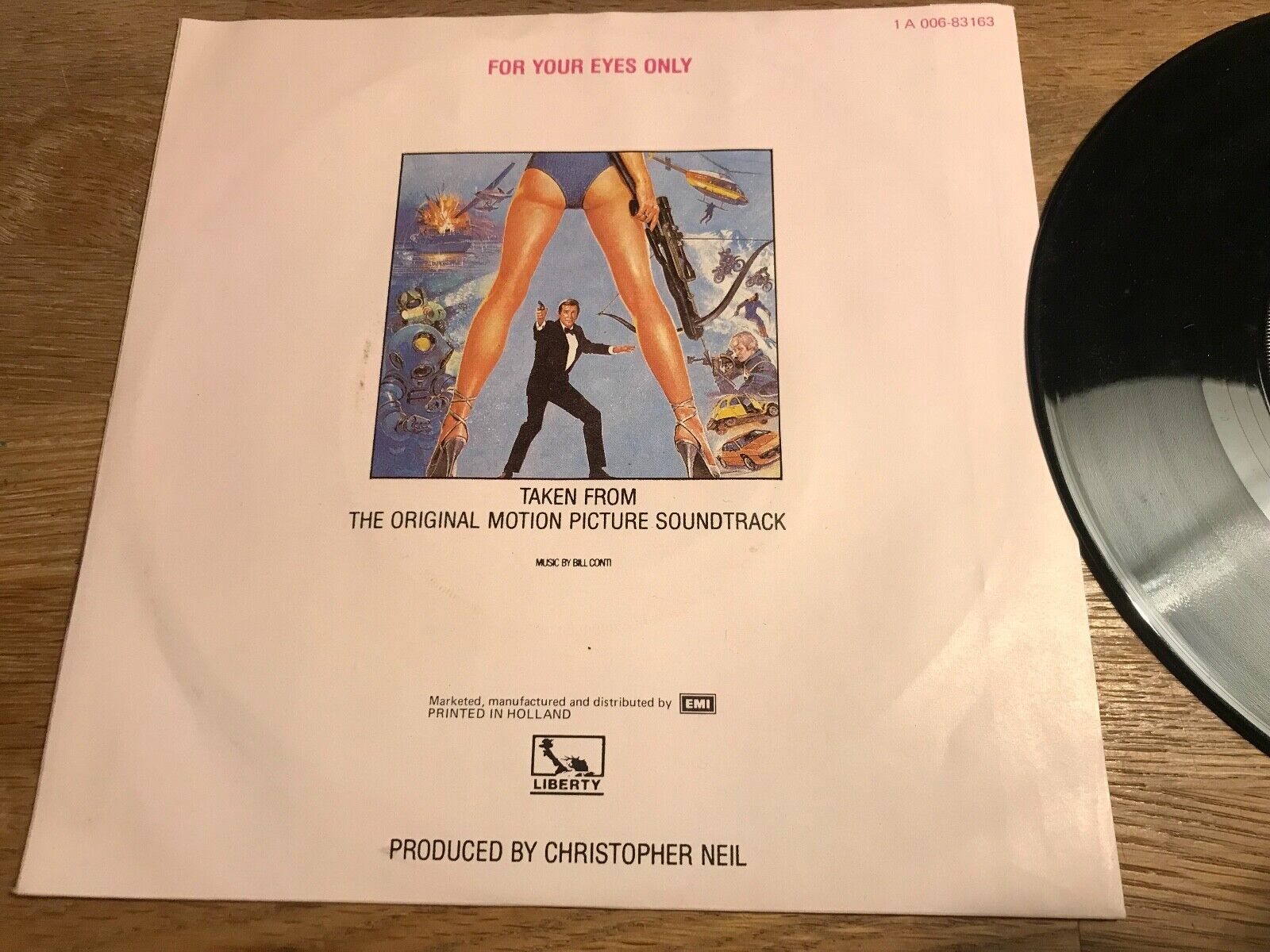 SHEENA EASTON "FOR YOUR EYES ONLY" JAMES BOND THEME 1981 LIBERTY  EMI RECORDS**