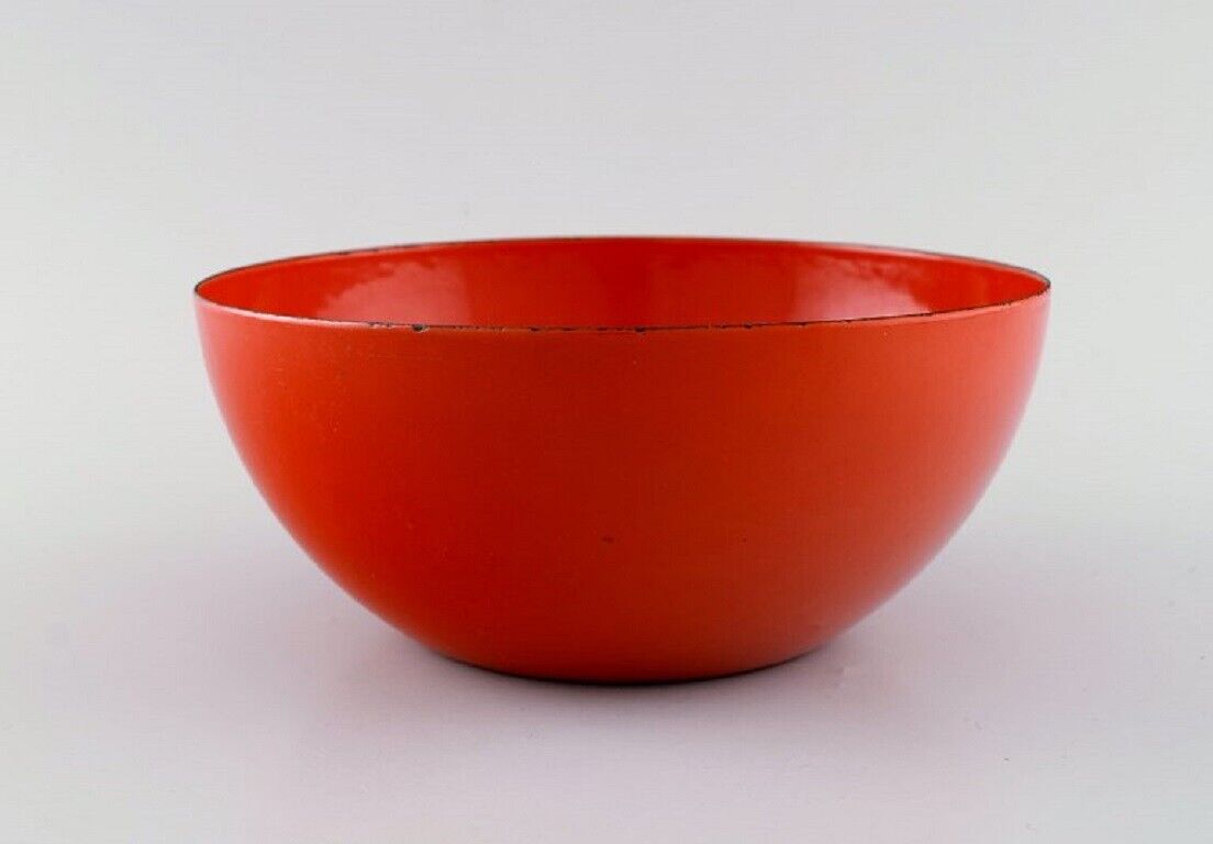 Kaj Franck (1911-1989) for Finel Red bowl in enamelled metal Finnish design