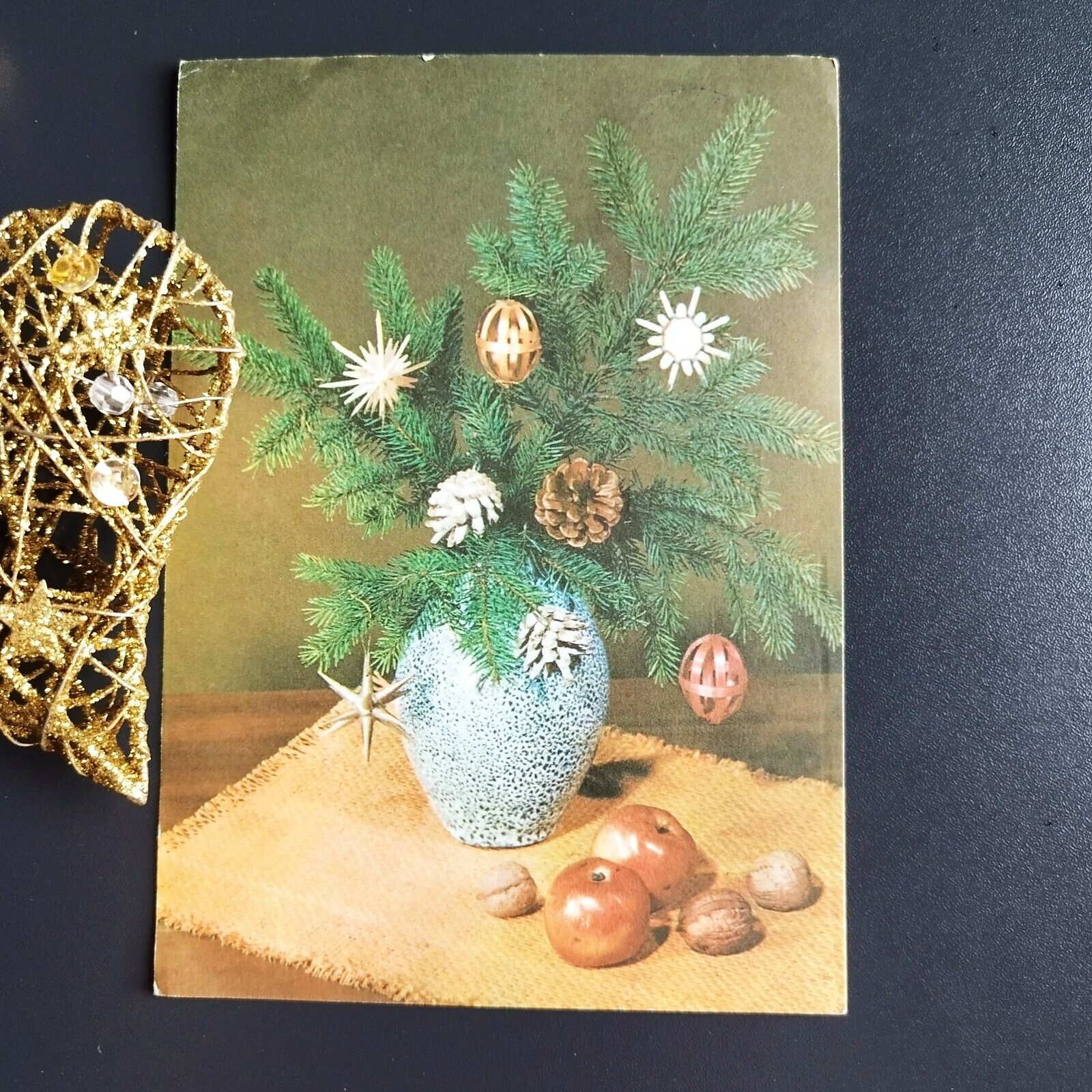 Vintage and collectible Danish Christmas card Posted  1975 ( no X103 )