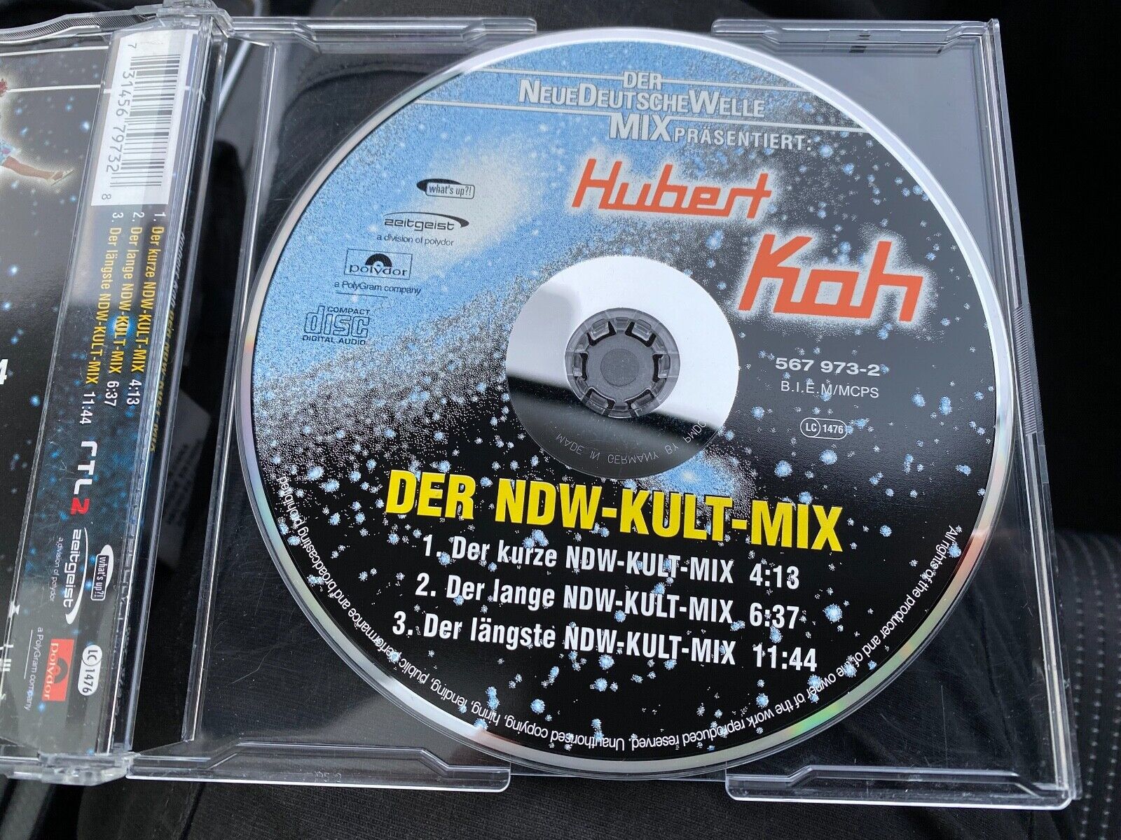 HUBERT KAH "DER NDW-KULT-MIX" MEGAMIX CD SINGLE POLYDOR RECORDS 1998 GERMAN PRES