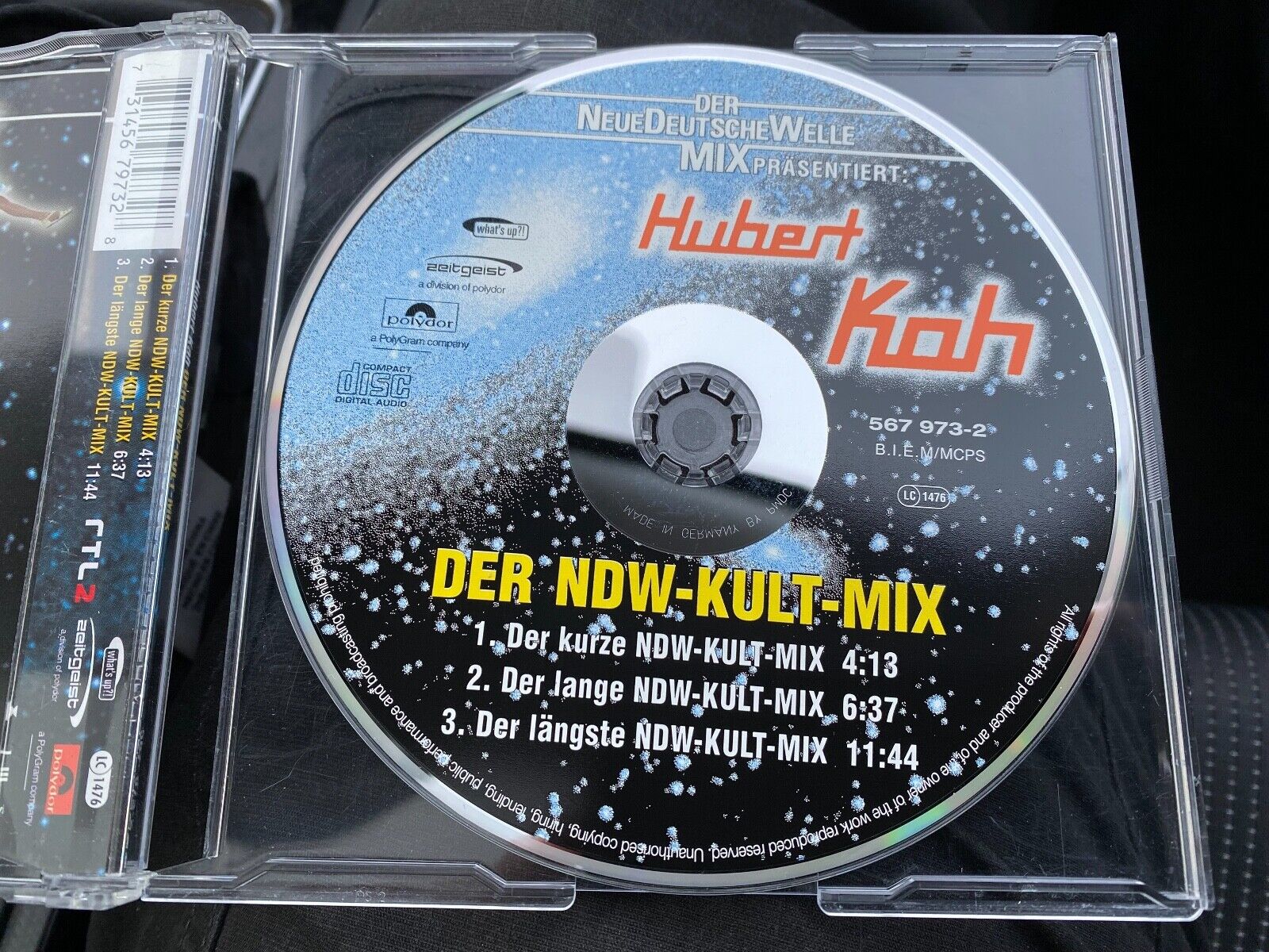 HUBERT KAH "DER NDW-KULT-MIX" MEGAMIX CD SINGLE POLYDOR RECORDS 1998 GERMAN PRES