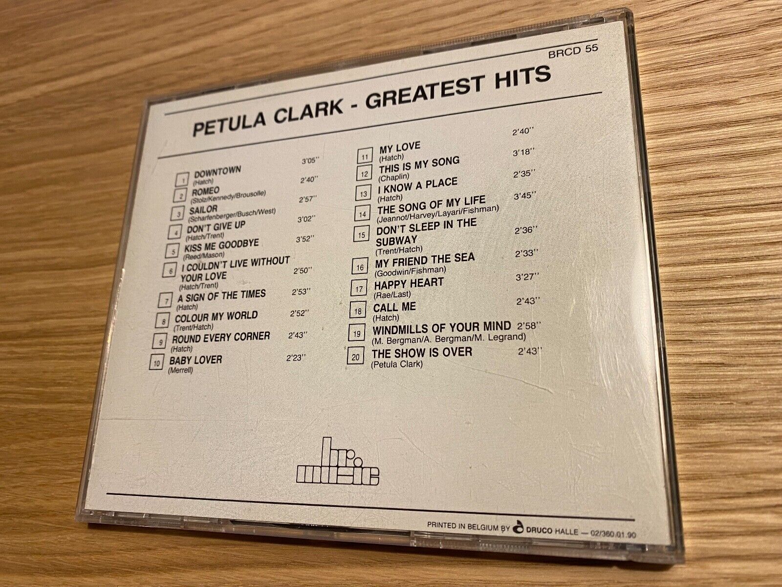 PETULA CLARK "GREATEST HITS" 20 TRACK CDALBUM SWEDEN HR MUSIC 1990 NORDIC PRESS