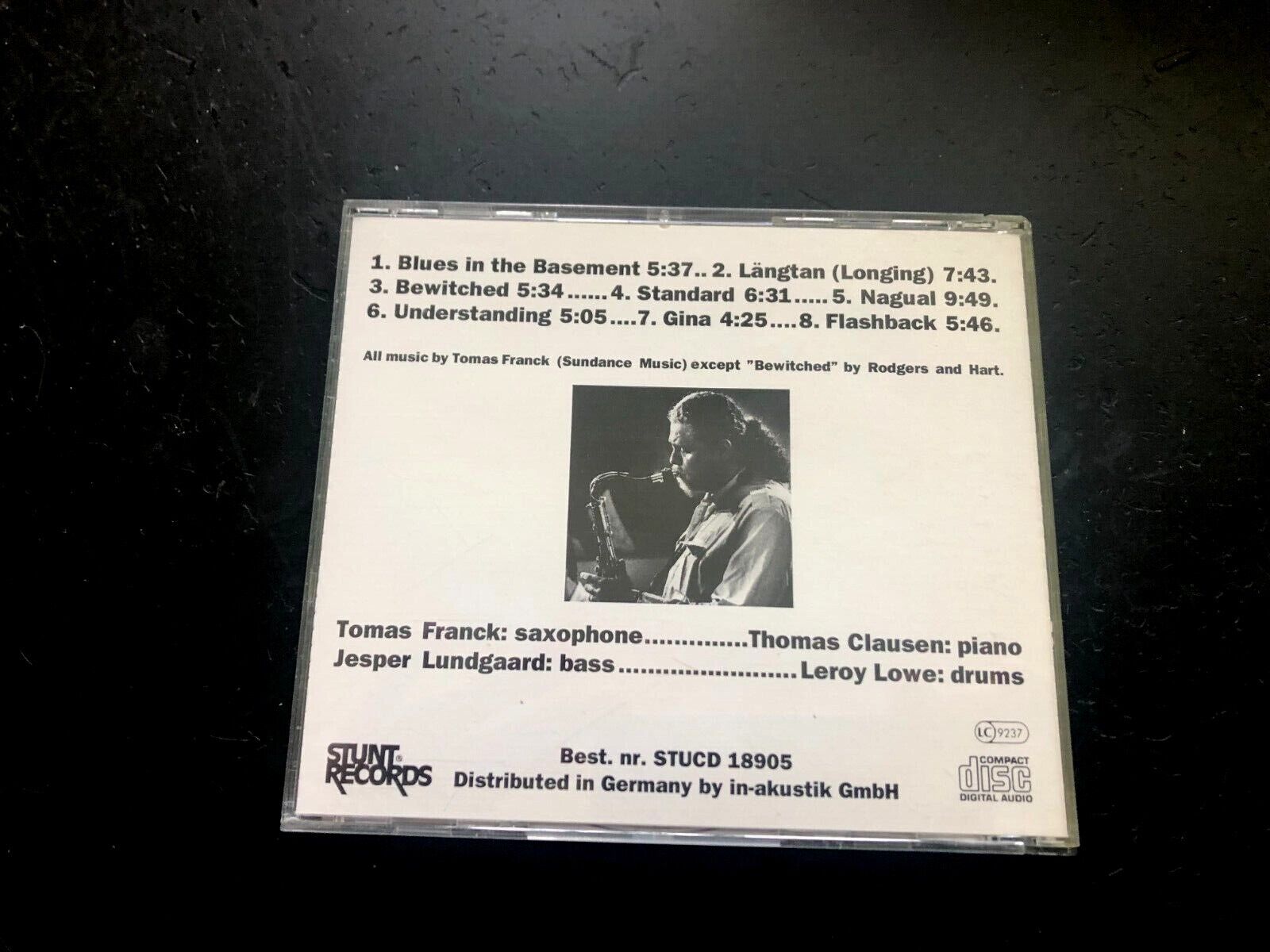 THOMAS FRANCK QUARTET ''BEWITCHED'' - CD - THOMAS CLAUSEN - ACOUSTIC JAZZ