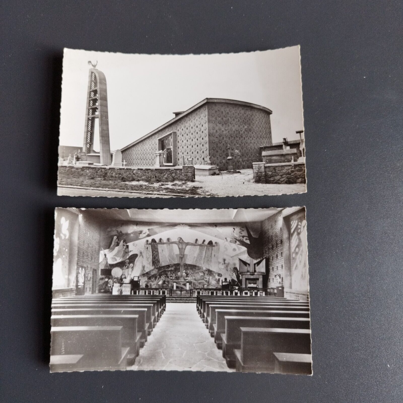 France 2 postcards of AUDINGHEN Pas-de-Calais 1950s