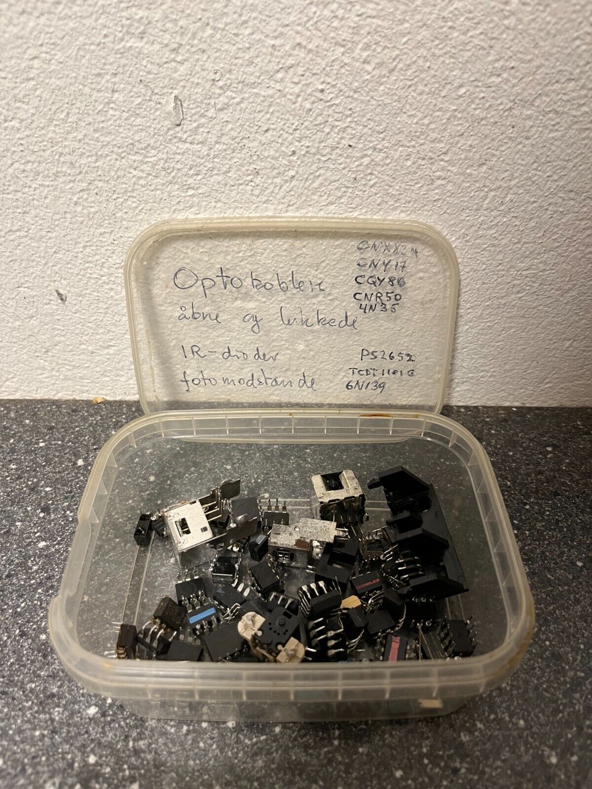 Vintage Optocoupler and IR Diode Lot – Assorted Open  Closed Optocouplers etc