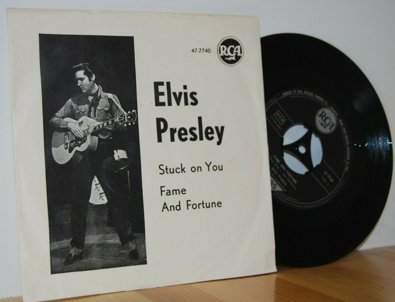 ELVIS PRESLEY Stuck on You RCA PS Picture Sleeve Danish Denmark 45 RARE