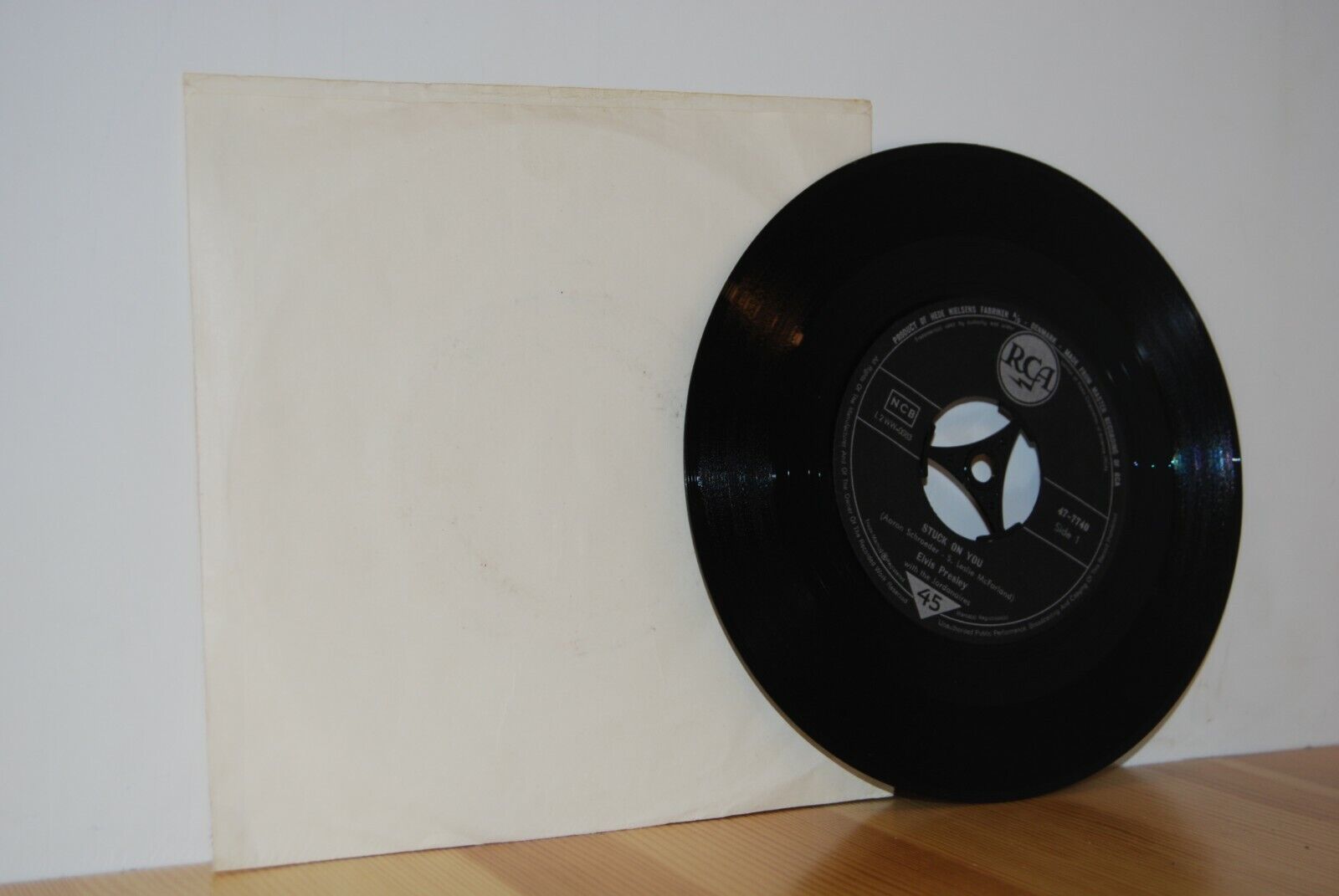 ELVIS PRESLEY Stuck on You RCA PS Picture Sleeve Danish Denmark 45 RARE