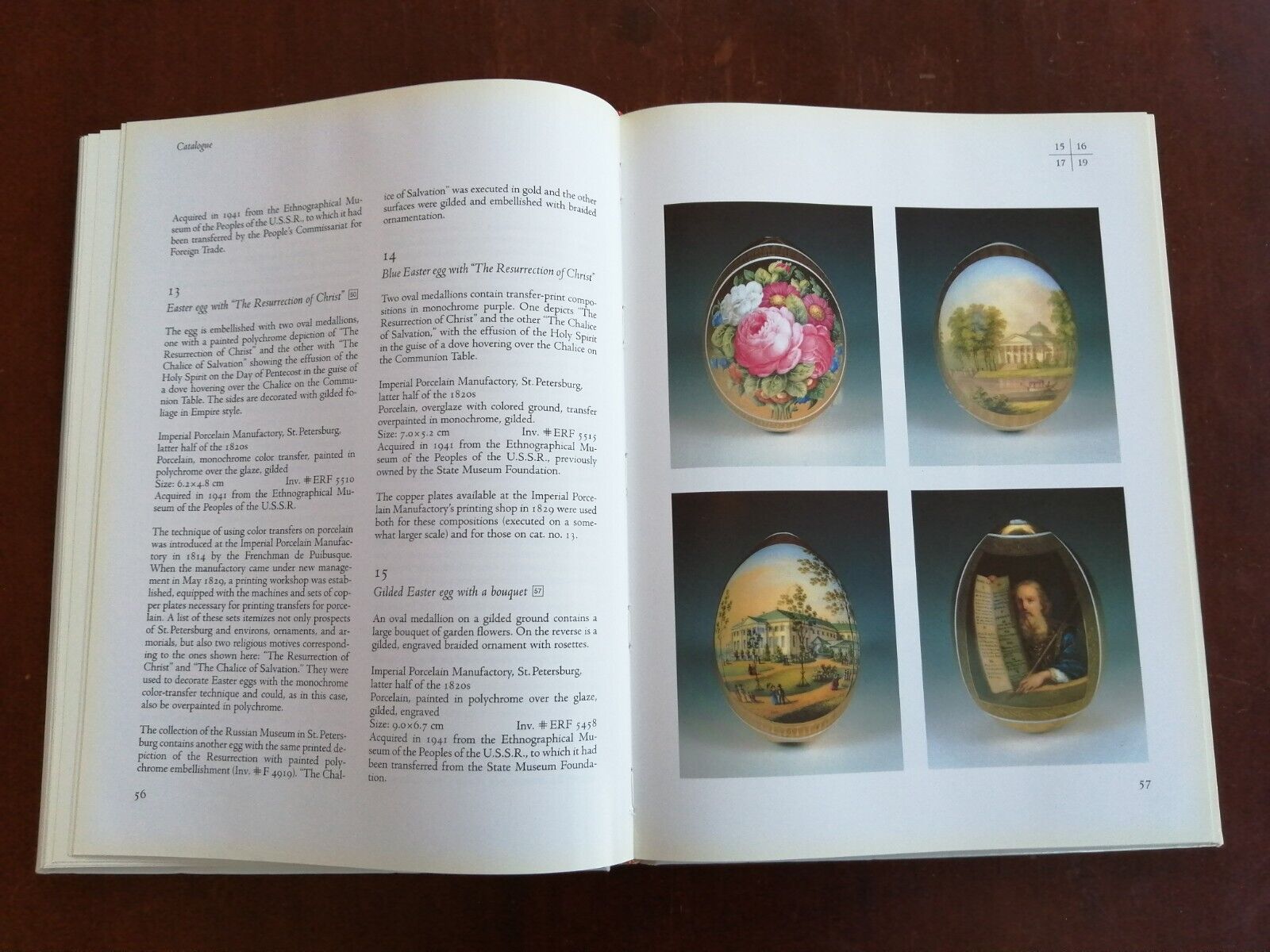 Danish/english book:IMPERIAL EASTER EGGS Illustrated145 glossy pages1994