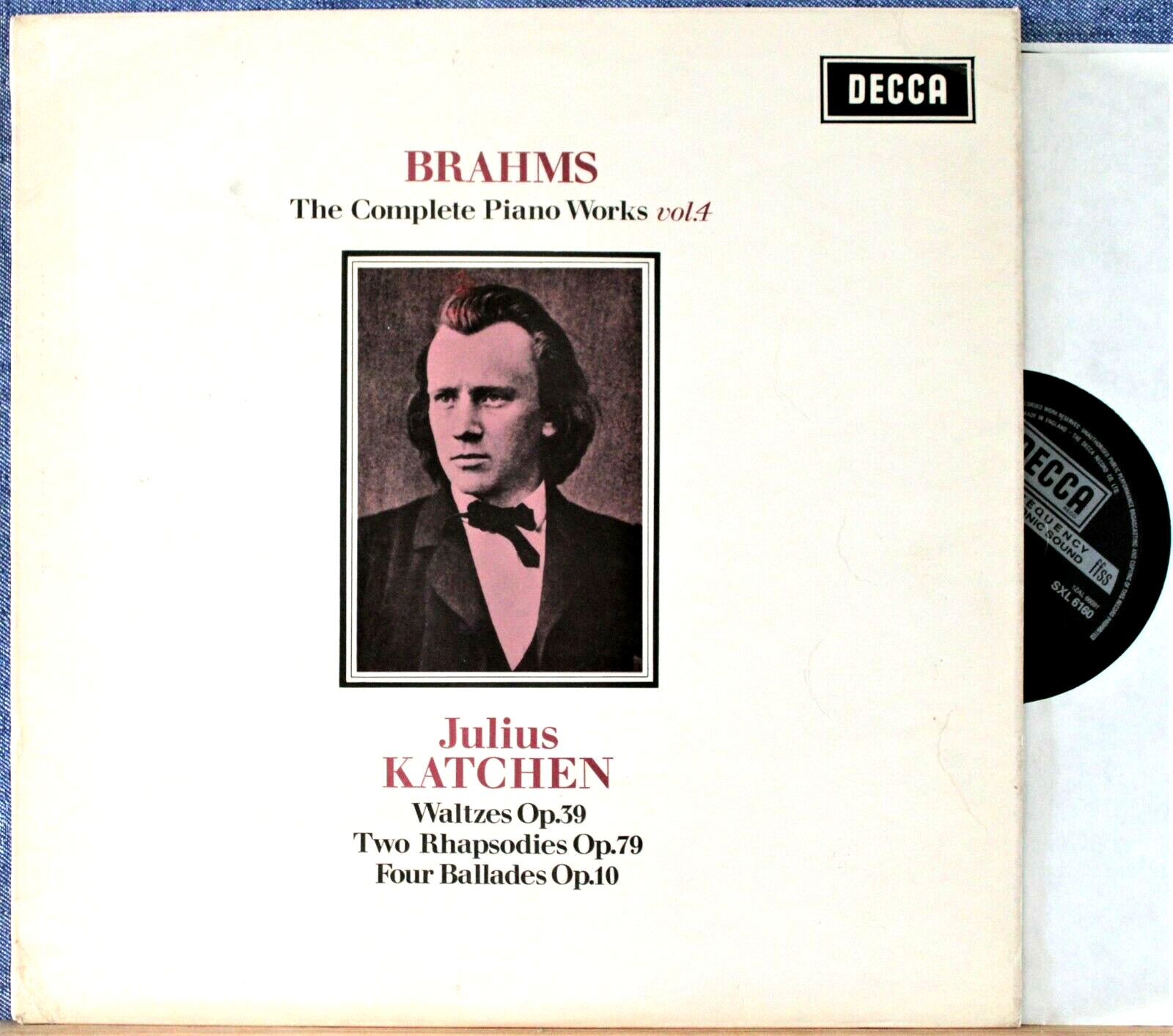 Katchen Brahms (Ballades; Rhapsodies; Waltzes) Decca SXL 6160 NM