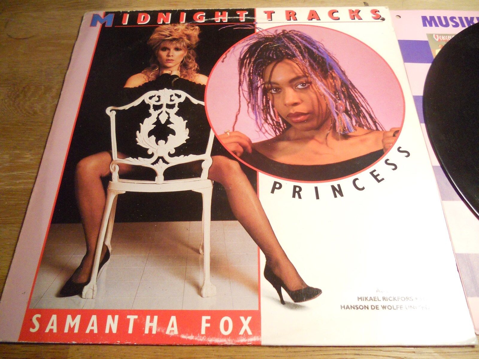 SAMANTHA FOX  PRINCESS ; MIDNIGHT 12 TRACKS 1986 SWEDISH PRESSED NCB LP USED***