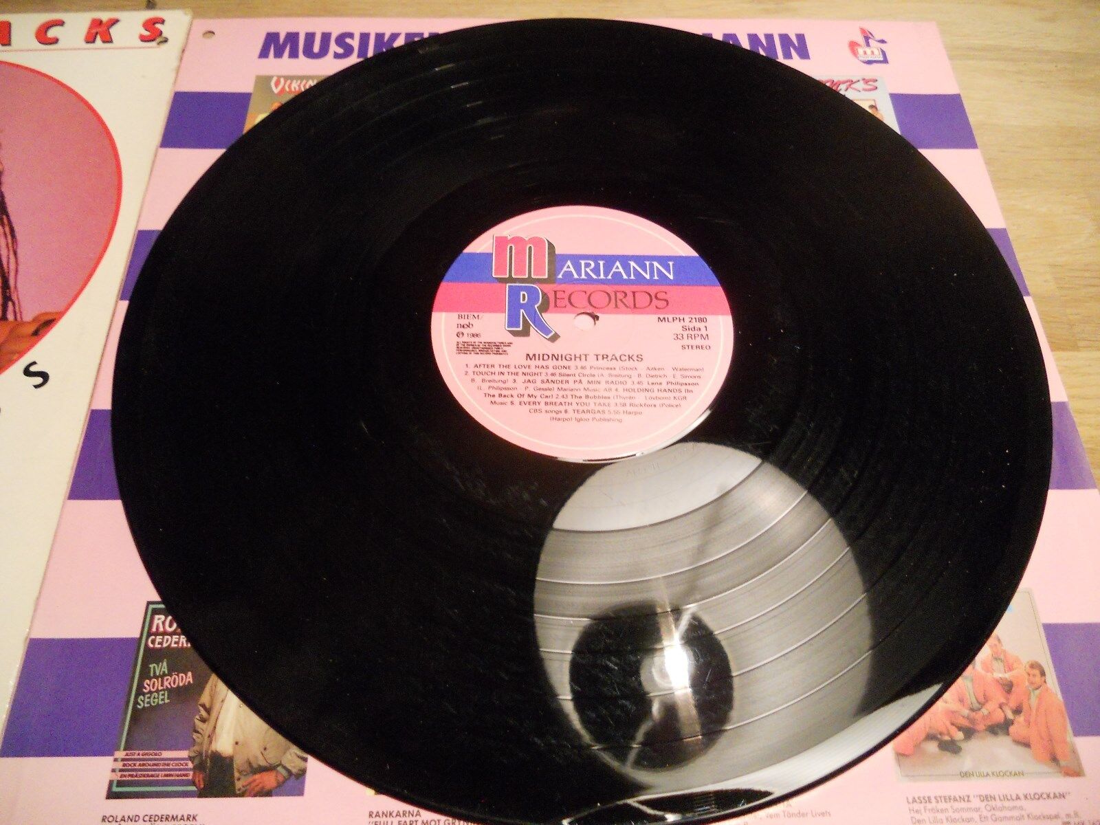 SAMANTHA FOX  PRINCESS ; MIDNIGHT 12 TRACKS 1986 SWEDISH PRESSED NCB LP USED***