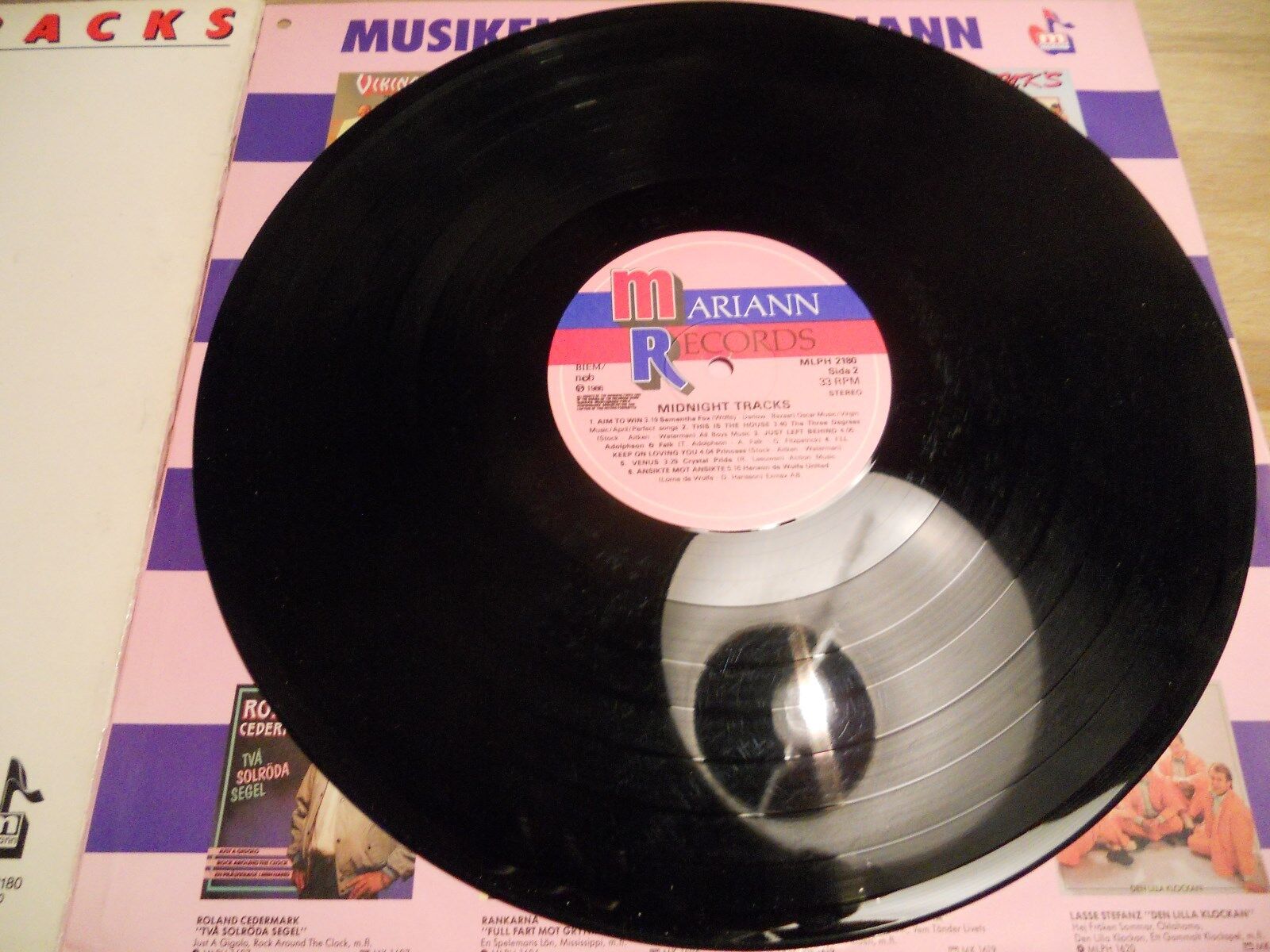 SAMANTHA FOX  PRINCESS ; MIDNIGHT 12 TRACKS 1986 SWEDISH PRESSED NCB LP USED***