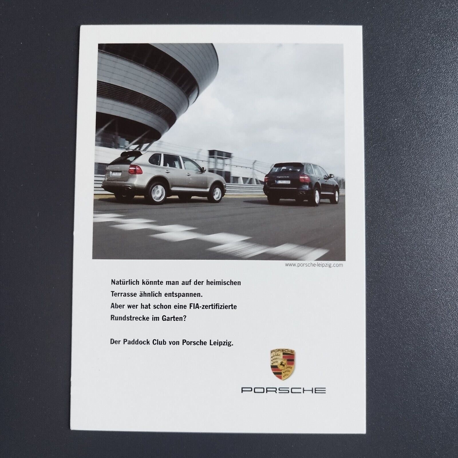 German advertising postcard : Porsche