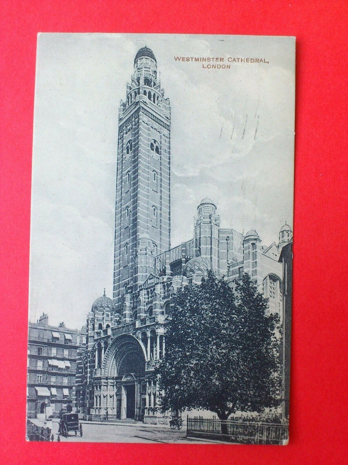 Antique PostcardUKLondonWestminster Cathedral Posted in 1922