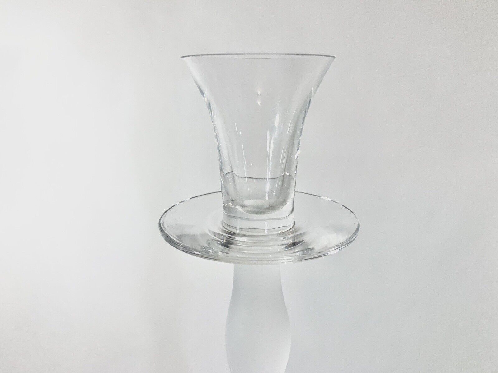 Orrefors Celeste Anne Nilsson White Clear Candle Holder 37 cm 145 inch