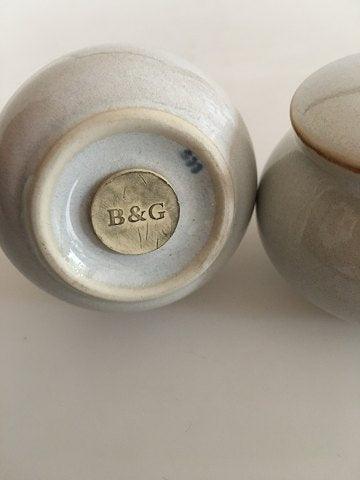 Bing & Grondahl Glazed Stoneware "Coppelia" Salt and Pepper Set