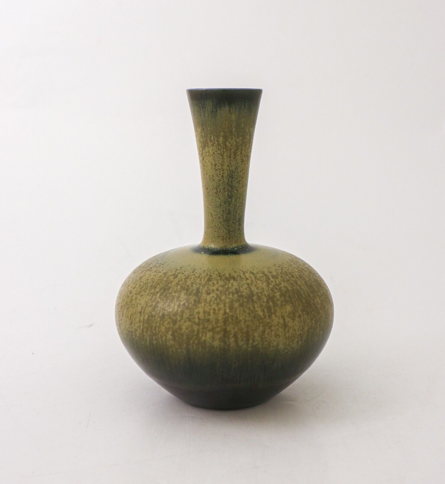 A Dark Green Ceramic Vase - Sven Wejsfelt Gustavsberg 1986 - Scandinavian Design