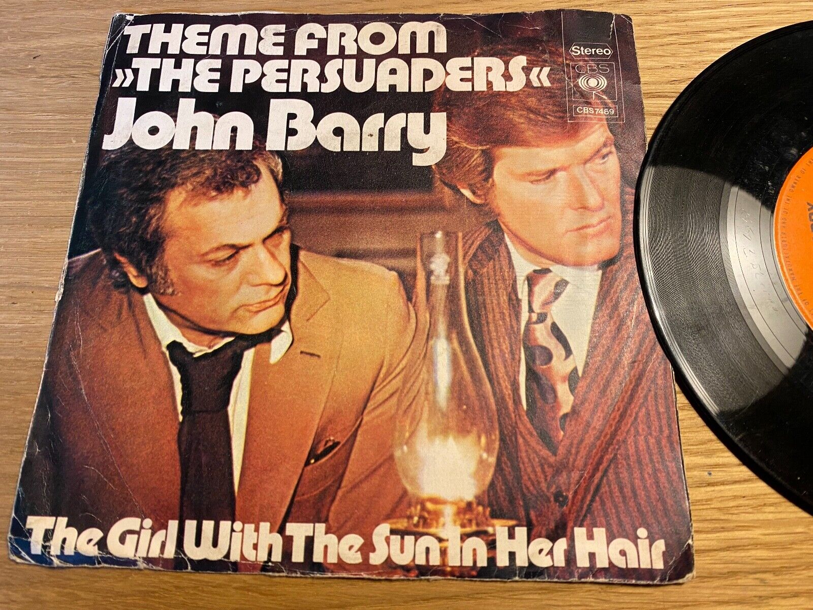 JOHN BARRY "THEME FROM THE PERSUADERS/THE GIRL WITH THE SUN IN HER HAIR" 1972 7"