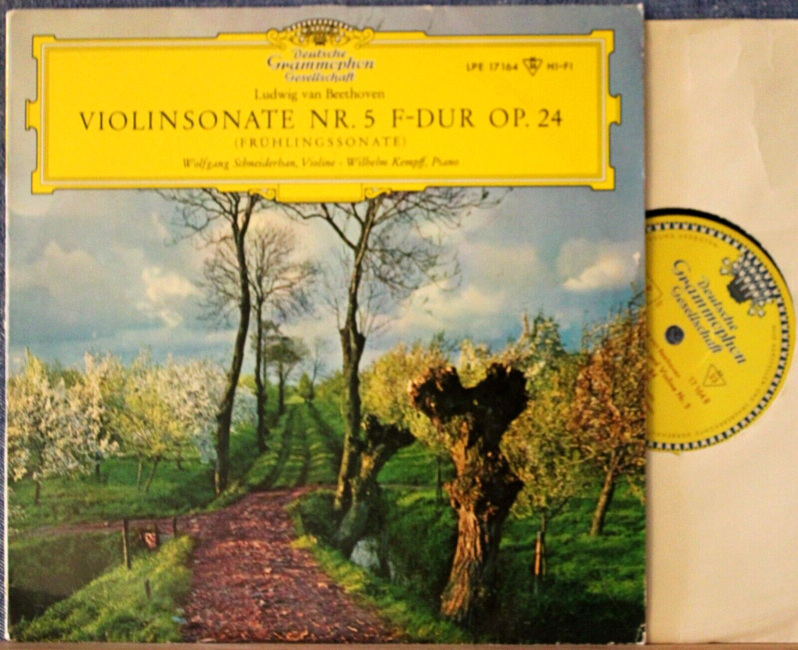 Schneiderhan; Kempff Beethoven (Violin sonata 5) DGG LPE 17 164 (10") NM