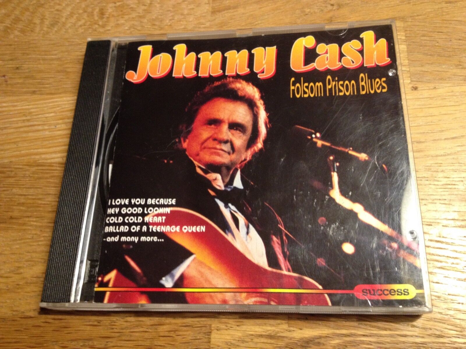 JOHNNY CASH "FOLSOM PRISON BLUES" 1993 CD 18 TRACKS SUCCESS RECORDS DENMARK OOP*