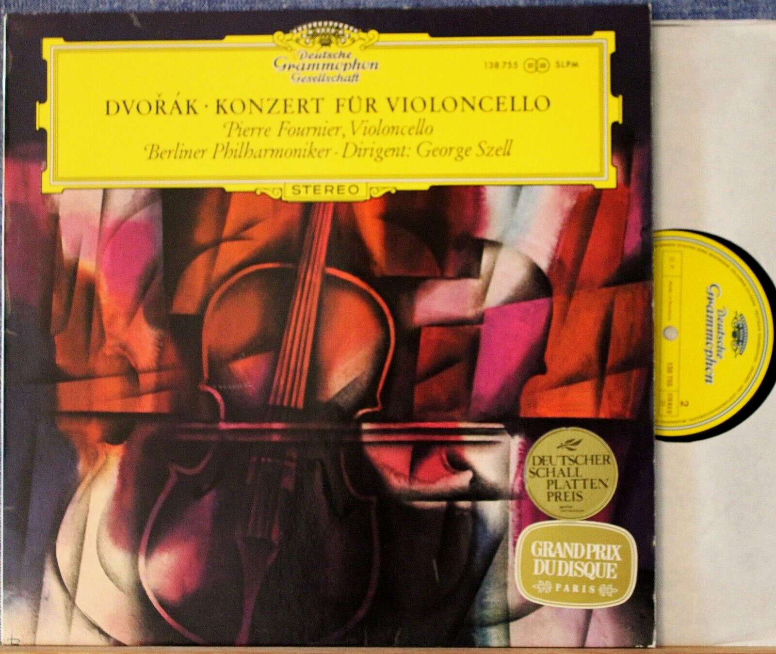 Fournier; Szell Dvorak (Cello concerto) DGG 138 755 NM