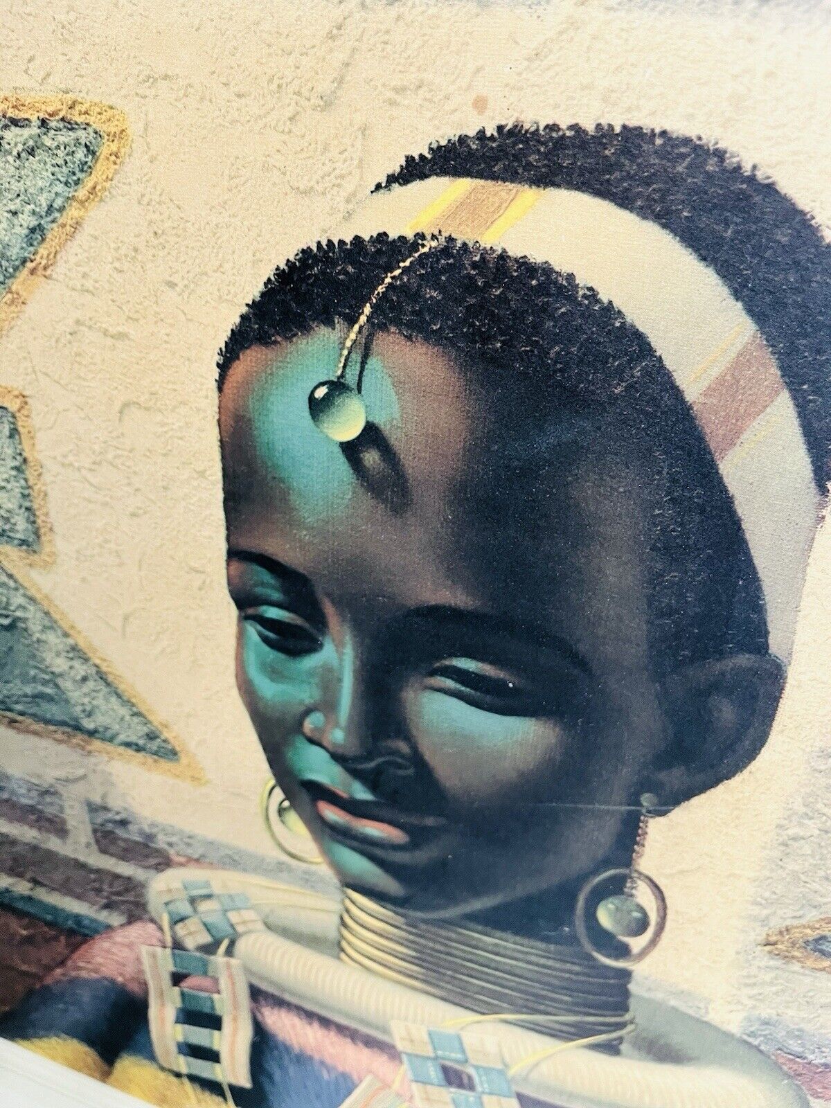 Rare Large Tretchikoff 1952 Original Lithograph Woman Of N’dbele