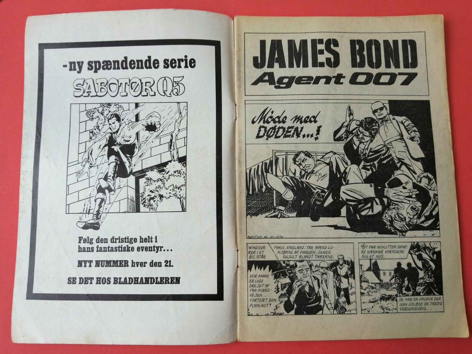 Danish Comic" Agent 007 James Bond" no 22 1971