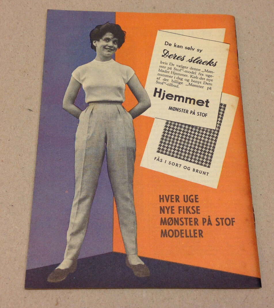 JEAN SIMMONS ACTRESS FRONT COVER OF SMALL SIZE VINTAGE HTF Danish Magazine 1956