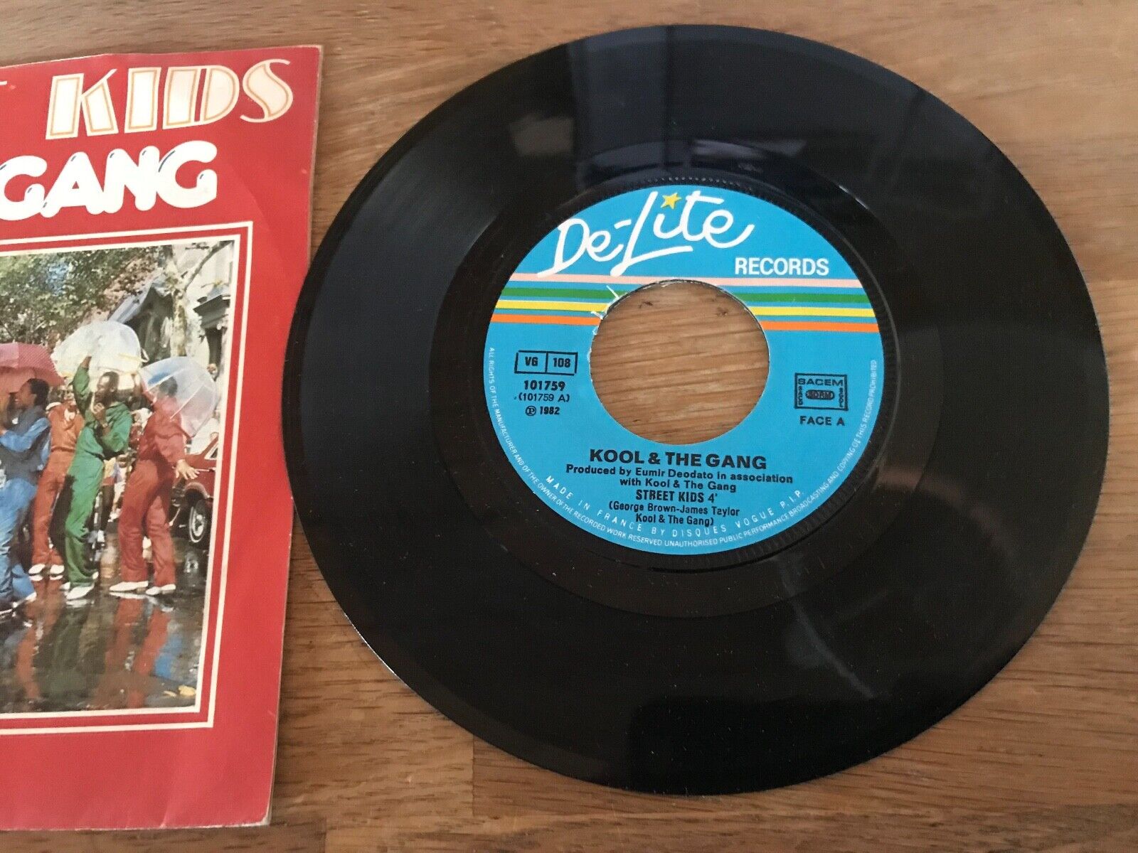 KOOL AND THE GANG "STREET KIDS / AS ONE" DELITE 1982 FRENCH PRESSING SACEM RARE*