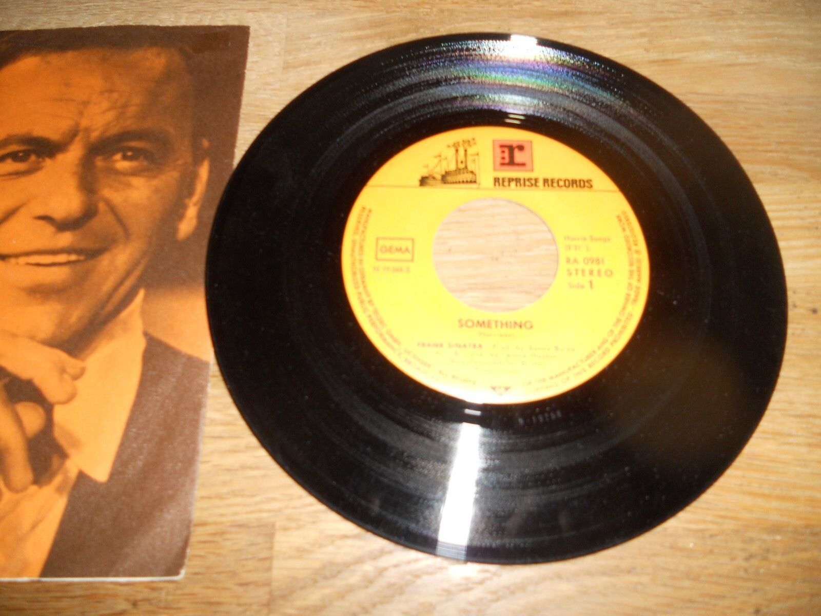 FRANK SINATRA SOMETHING/BEIN GREEN 1967 REPRISE RECORDS GEMA RA 0981 GERMAN PRES