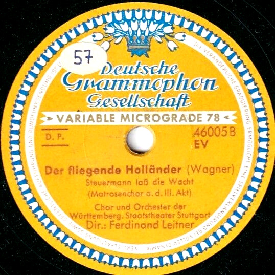 Leitner (w Knirlberger) Wagner (Holländer - 2 choruses) DGG 46005 EV NM(-)