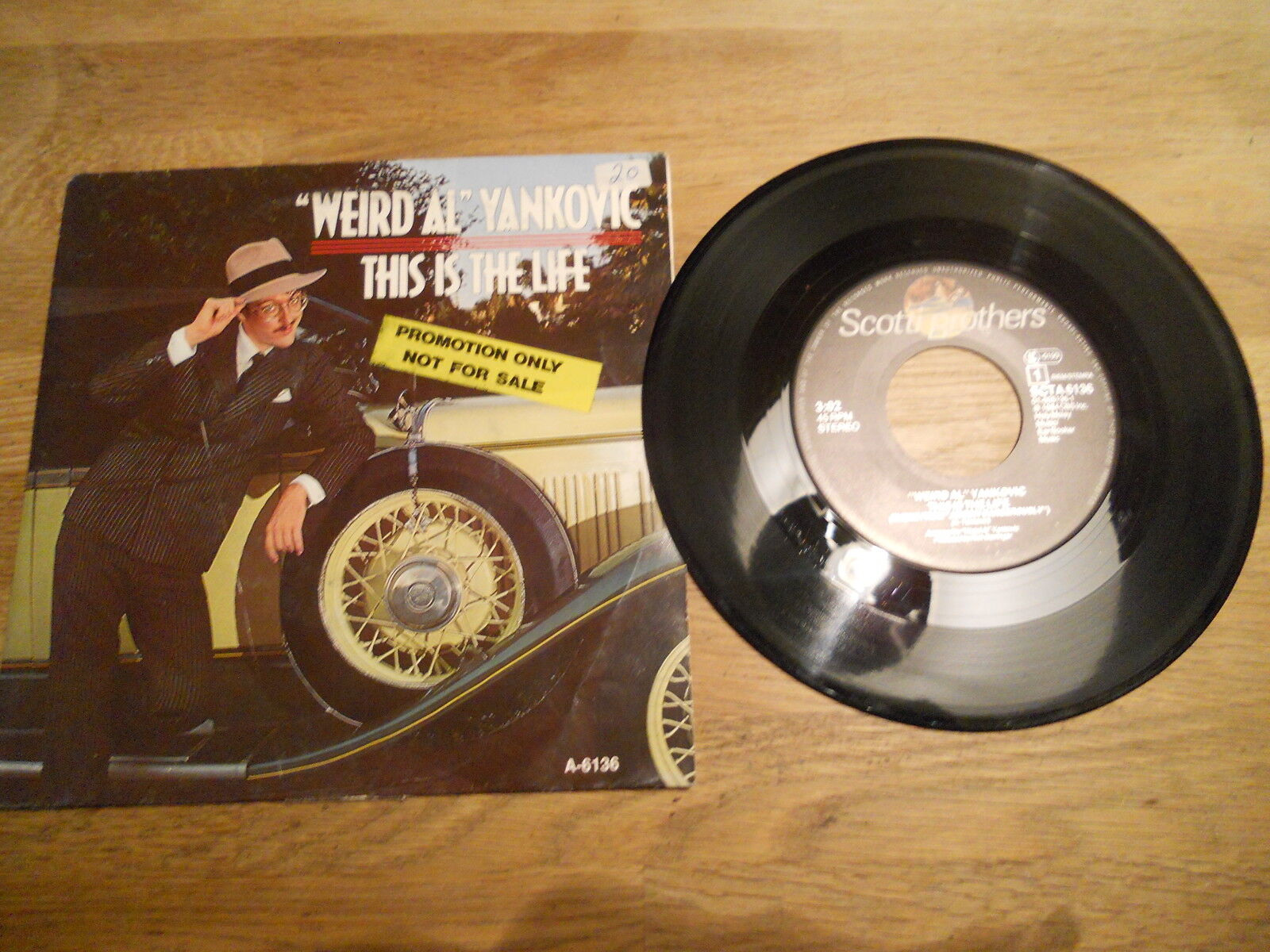 WIERD AL YANKOVIC THIS IS THE LIFE / BUY ME A CONDO 7 INCH SINGLE 1984 PROMOTION