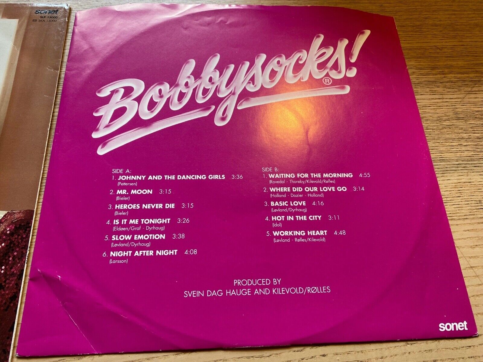 BOBBYSOCKS! "WAITING FOR THE MORNING" 1986 NORWEGIAN 1 PRESS NCB VINYL LP 33 RPM