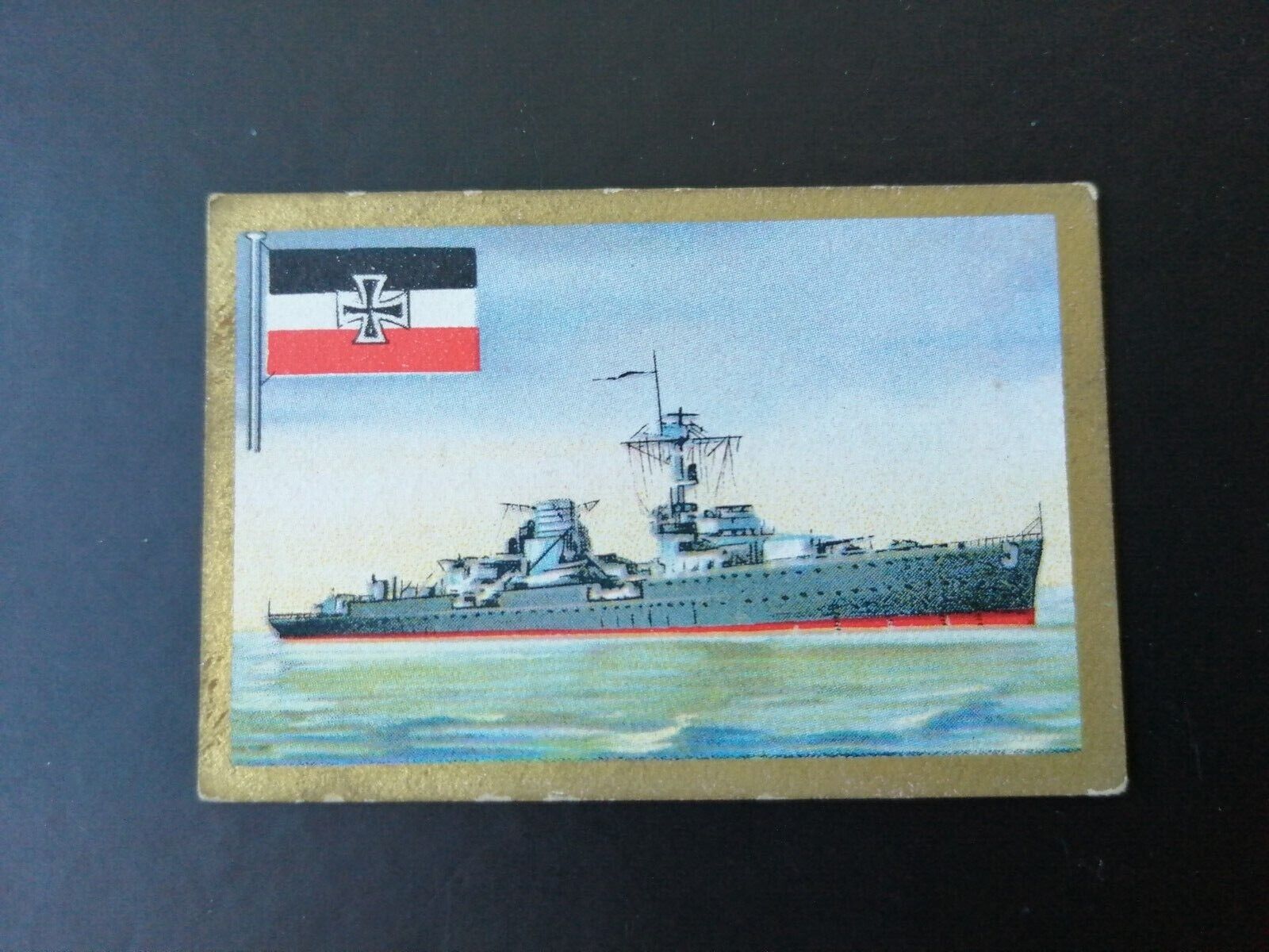 German SABA tobacco ship trading card 1931-33No 176 Kreuzer "Leipzig"