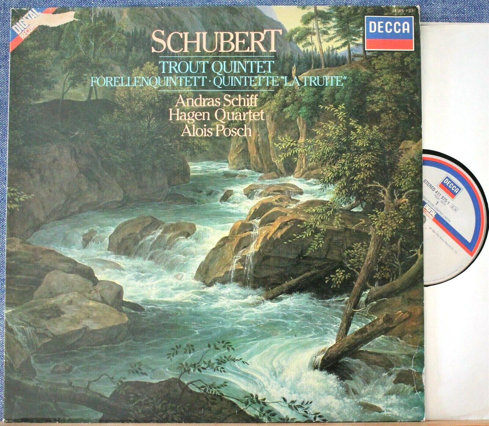 Schiff+Hagen SQ Schubert (Piano quintet) Decca 411 975 dig NM(-)