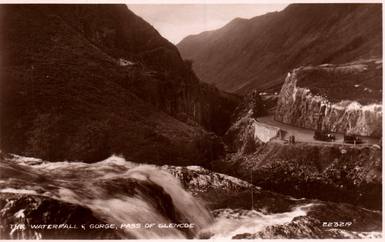 The Waterfall Gorge Pass of Glencoe 223219 Postcard