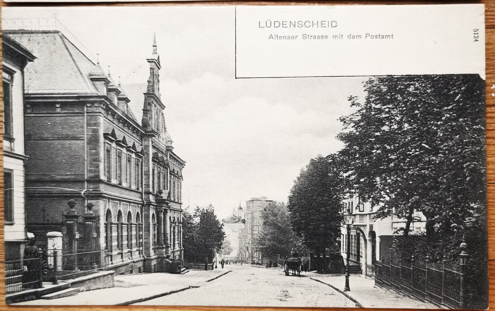 Two old postcard: Street view from Lüdenscheid in Germany c 1910  pok390