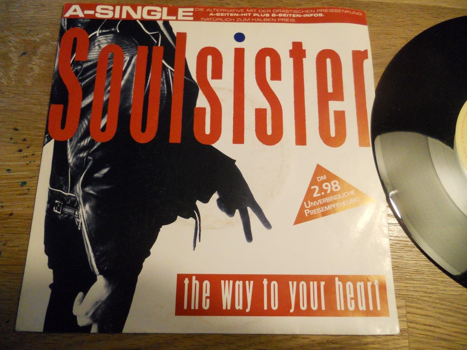 SOULSISTER "THE WAY TO YOUR HEART" 1988 EMI RECORDS WEST GERMANY EUROHIT SINGLE