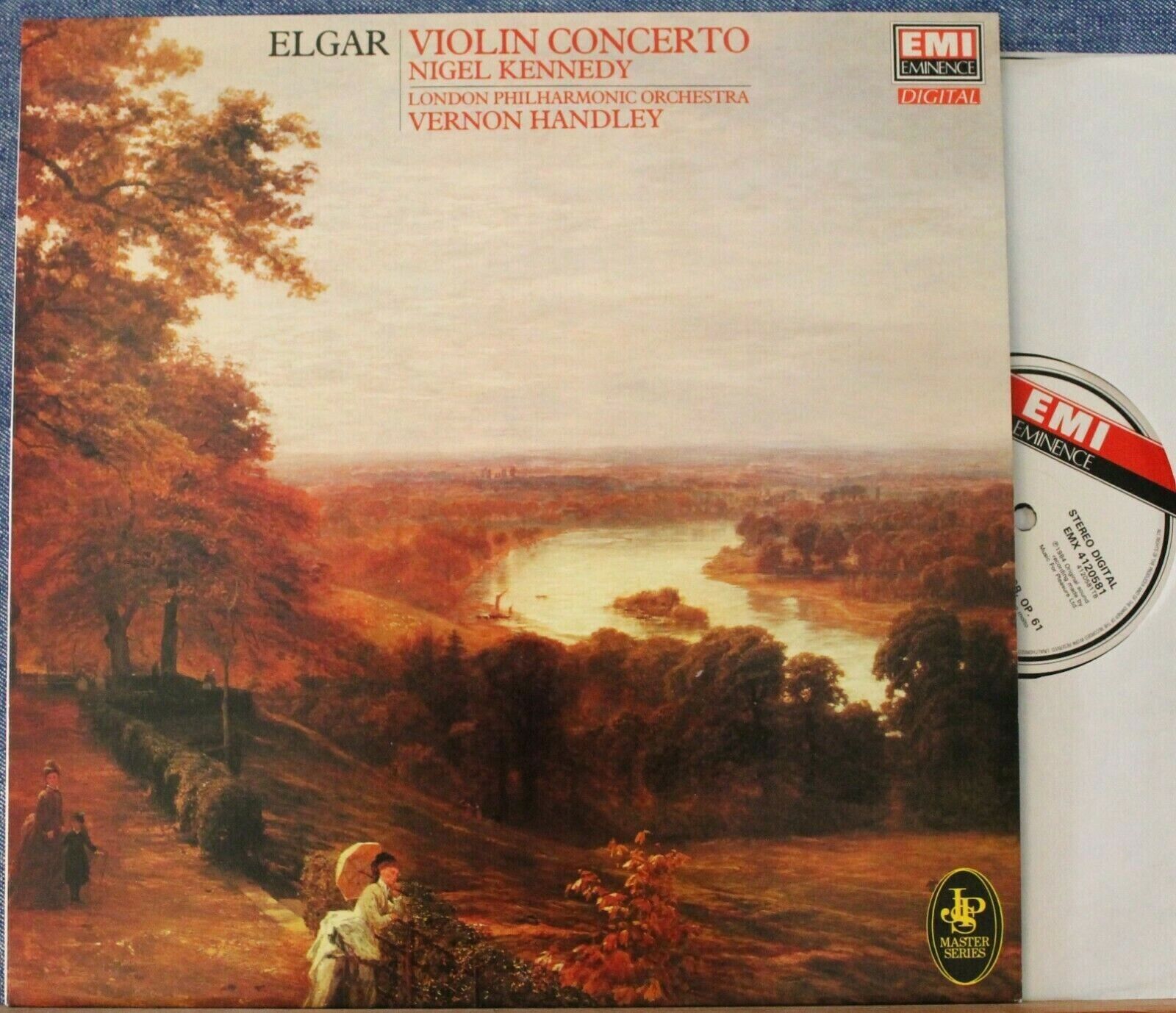 Kennedy+Handley Elgar (Violin concerto) EMI 41 2058 dig NM