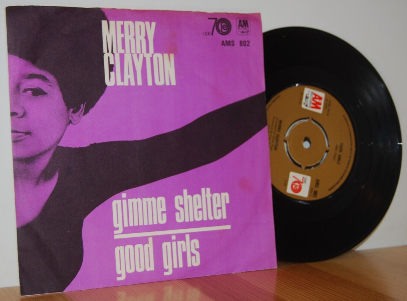 MERRY CLAYTON Gimme Shelter ULTRA RARE Danish PS Picture Sleeve